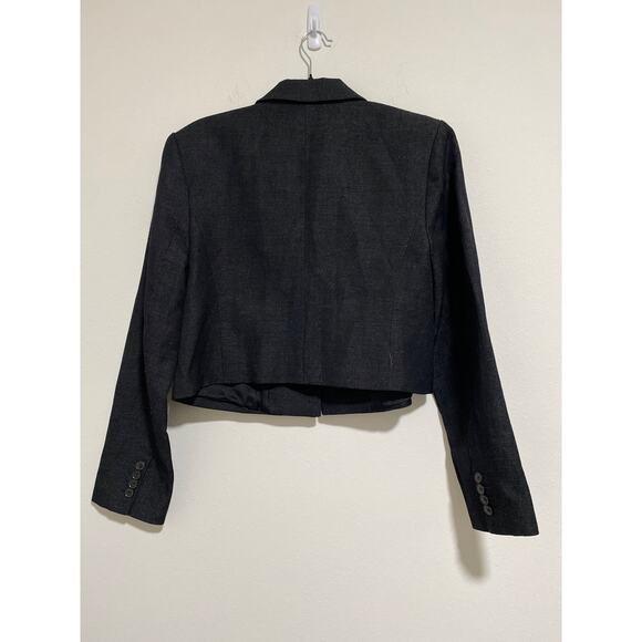 Banana Republic Blazer womens 10 Cropped Wool Career Capsule Wardrobe Timeless - Picture 6 of 7